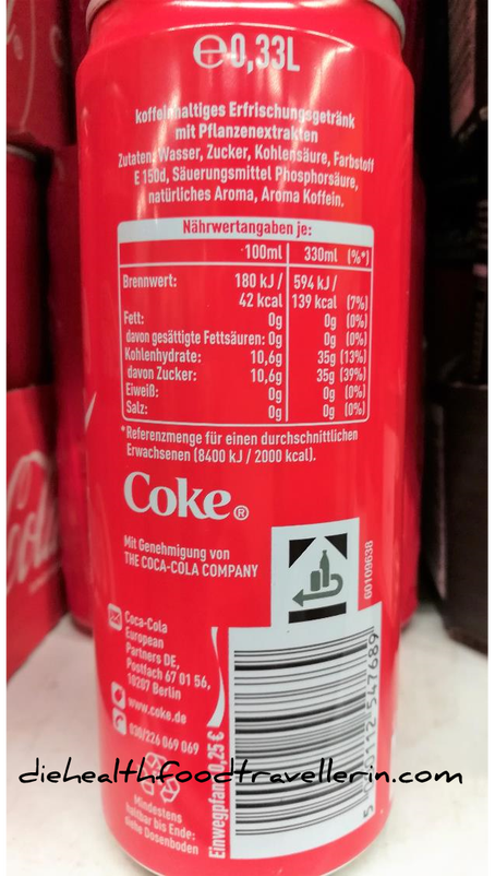 Cola Inhaltsstoffe