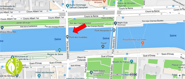 Paris Google Stadtplan Pont des Invalides